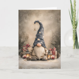 Christmas Magic Gnome Holiday Card