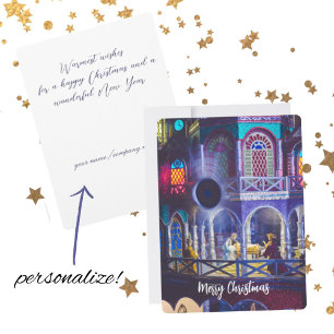 Christmas magic holiday card