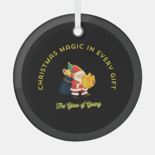 Christmas Magic in Every Gift Glass Tree Decoration