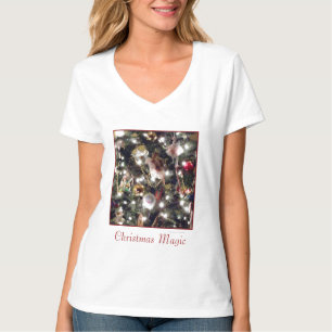 'Christmas Magic' Ladies' V-Neck T-shirt