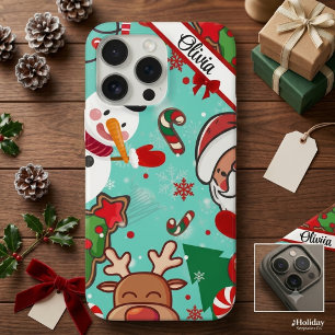 Christmas Magic   Santa, Reindeer & Snowflakes iPhone 15 Pro Max Case