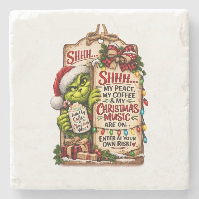 Christmas Magic Stone Coaster (Front)