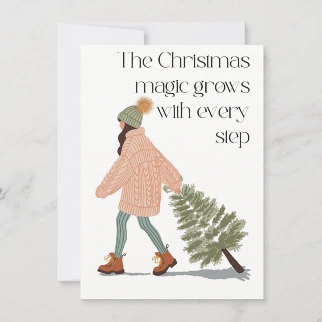 Christmas magic thank you card (Front)
