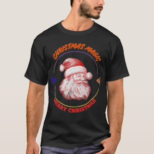 Christmas Magic – Vintage Santa Claus Festive Holi T-Shirt