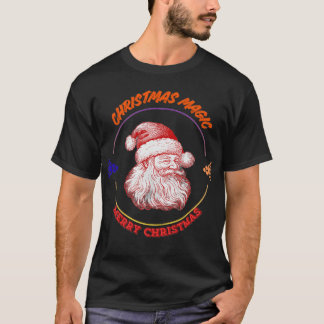 Christmas Magic – Vintage Santa Claus Festive Holi T-Shirt