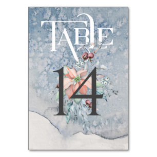 Christmas Magic/Wedding Reception Table #14 Number