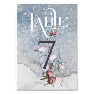 Christmas Magic/Wedding Reception Table #7 Number