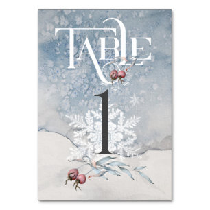Christmas Magic/Wedding Reception Table Number