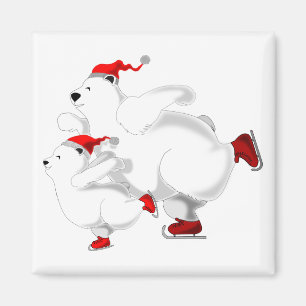 Christmas Magnet - Bears Family