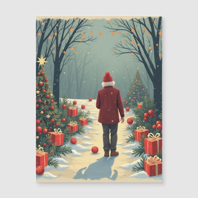 Christmas Magnetic Card (Front)