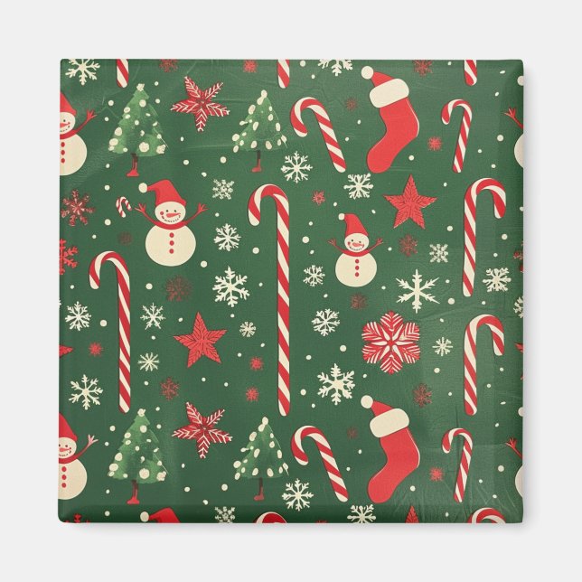 Christmas Magnets – Festive Fridge Decor & Holiday (Front)