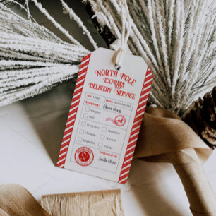 Christmas Mail From Santa North Pole Delivery Gift Tags