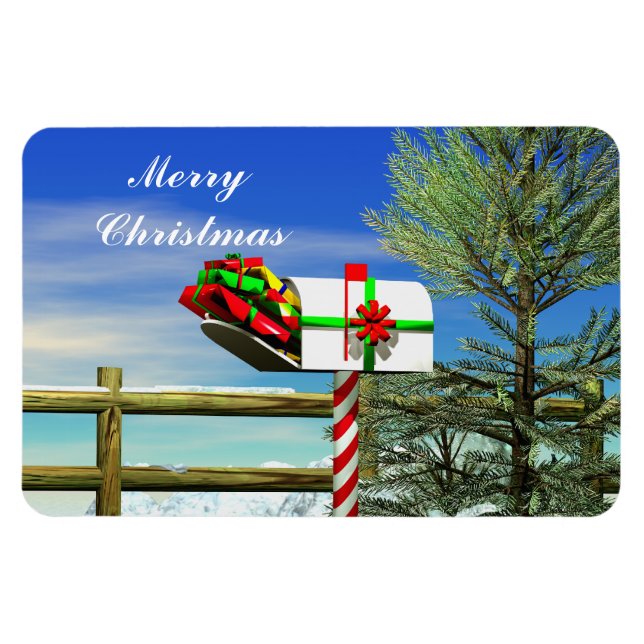 Christmas Mailbox Magnet (Horizontal)