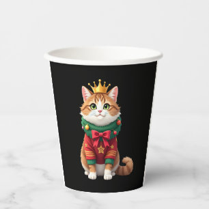 Christmas Maine Coon American Longhair (1) Paper Cups