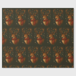 Christmas Majestic Reindeer Wrapping Paper