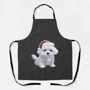 Christmas Maltese - Perfect For Animal Lovers Clas Apron