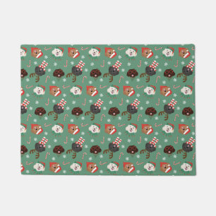 Christmas Maltipoo Dogs Doormat
