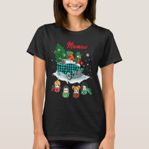 Christmas Mamaw Christmas Tree Green Truck Cute T-Shirt