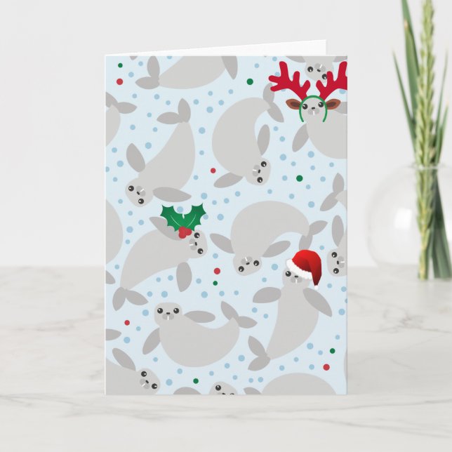 christmas manatee holiday card (Front)