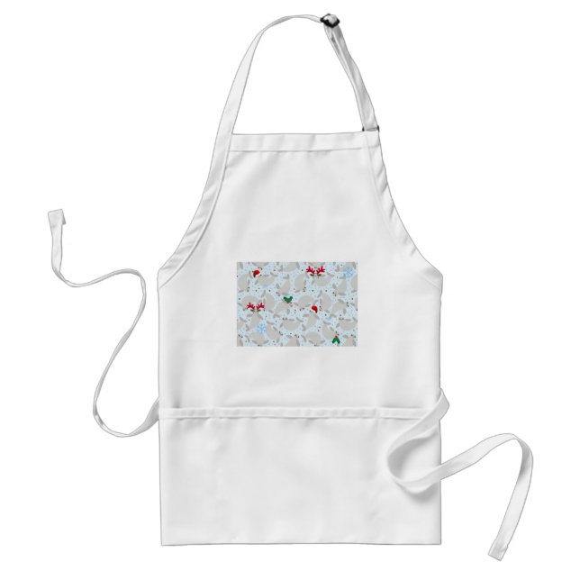 christmas manatee standard apron (Front)
