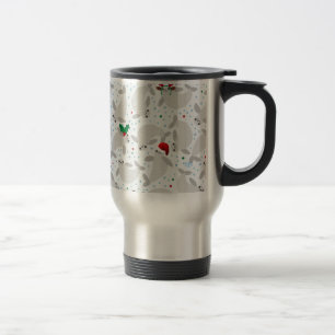 christmas manatee travel mug