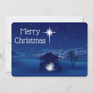 Christmas Manger Holiday Card