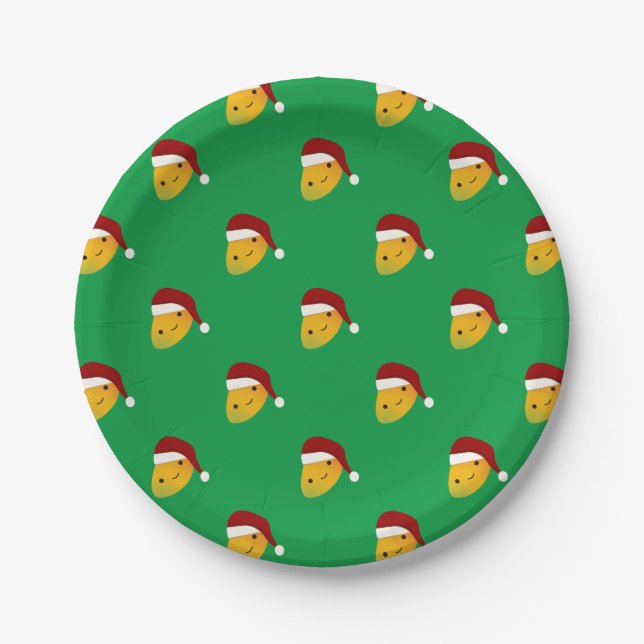 Christmas Mango Paper Plate (Front)