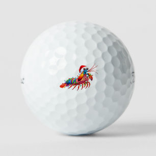 Christmas Mantis Shrimp Odontodactylus Colourful Golf Balls
