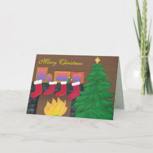 Christmas Mantle Card