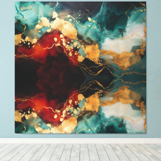 Christmas Marble Reverie – Premium Wrapped Canvas