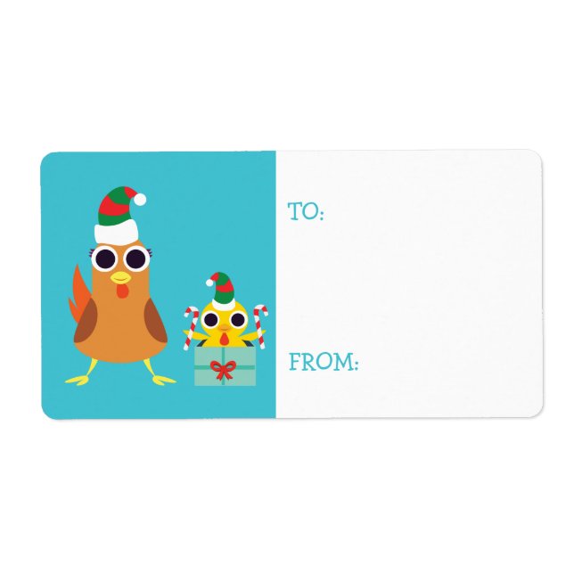 Christmas Maria & Bandit the Chickens (Front)