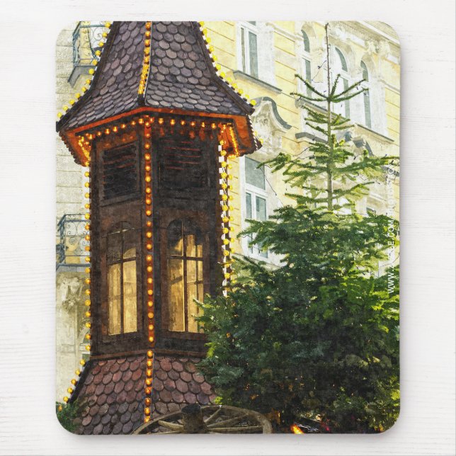 Christmas Market Mouse Pad (Front)