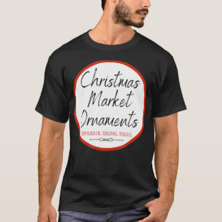 Christmas Market Ornaments Logo T-Shirt