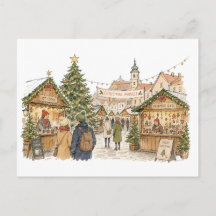 Christmas Market Scene for Holiday Shopping Lovers