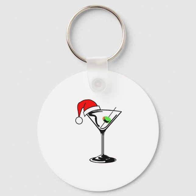 Christmas Martini Key Ring (Front)