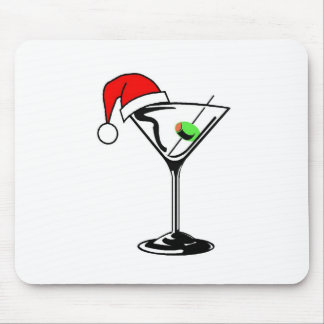 Christmas Martini Mouse Pad