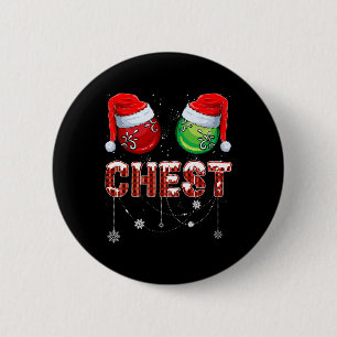 Christmas  Matching Couple Family Chestnuts  6 Cm Round Badge