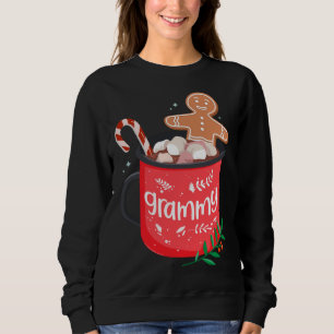 Christmas Matching Family Cocoa Mug with Candy Can Sweatshirt