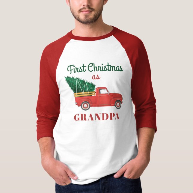 Christmas Matching Family Holiday Grandpa T-Shirt (Front)