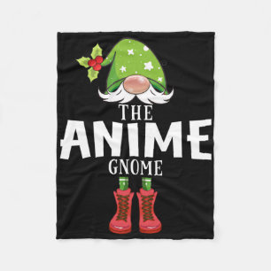 Christmas Matching Family The Anime Gnome  Fleece Blanket