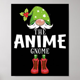 Christmas Matching Family The Anime Gnome  Poster