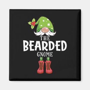 Christmas Matching Family The Bearded Gnome  Magnet
