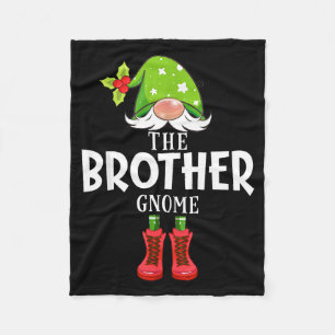 Christmas Matching Family The Brother Gnome  Fleece Blanket