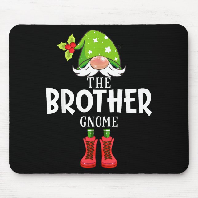 Christmas Matching Family The Brother Gnome  Mouse Pad (Front)