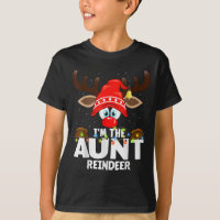 Christmas Matching I'm The Aunt Reindeer
