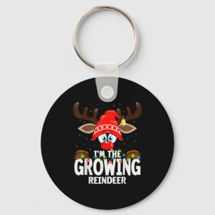 Christmas Matching I'm The Growing Reindeer Key Ring