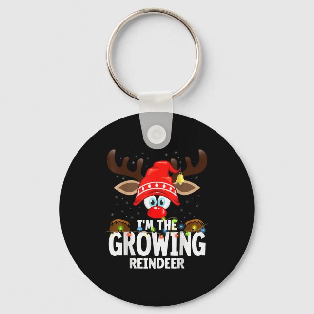 Christmas Matching I'm The Growing Reindeer  Key Ring (Front)