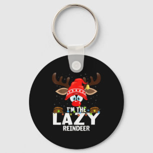 Christmas Matching I'm The Lazy Reindeer  Key Ring