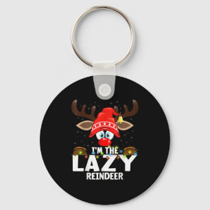 Christmas Matching I'm The Lazy Reindeer  Key Ring