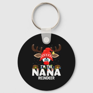Christmas Matching I'm The Nana Reindeer Key Ring